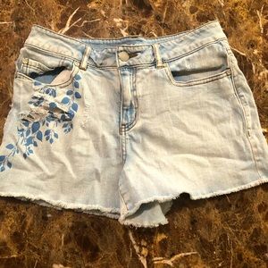 R1893 distress hobo shorts